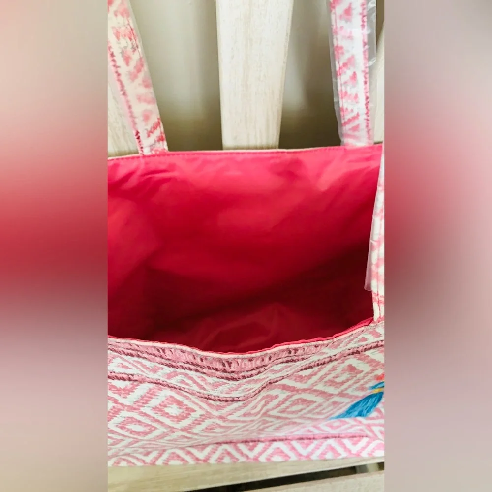 Estée Lauder Pink & Gold Cloth Bag Tote 💐🆕💐 Limited Edition Cloth Tote